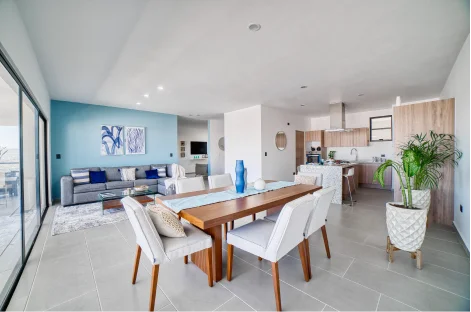 comedor y sala departamentos en qro con vista - kerenda residencial